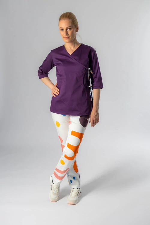 indiana padlizsán női orvosi köpeny