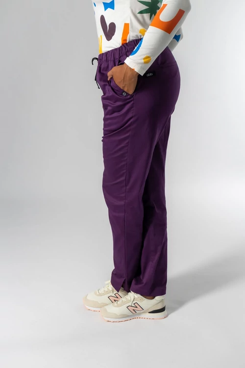 ash padlizsán női orvosi nadrág 3