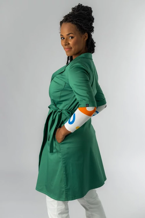 jinn zöld női orvosi köpeny 3