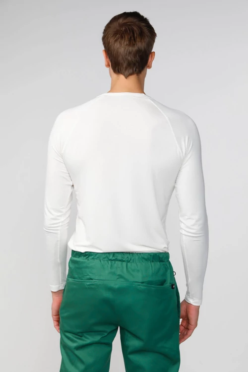 VADE fehér férfi hosszú ujjú orvosi póló