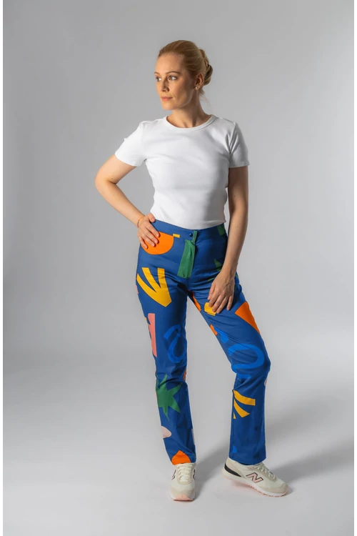 jannah kék mintás női orvosi nadrág